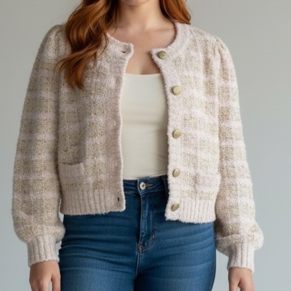 New LoveShackFancy Women's Saxson Cardigan